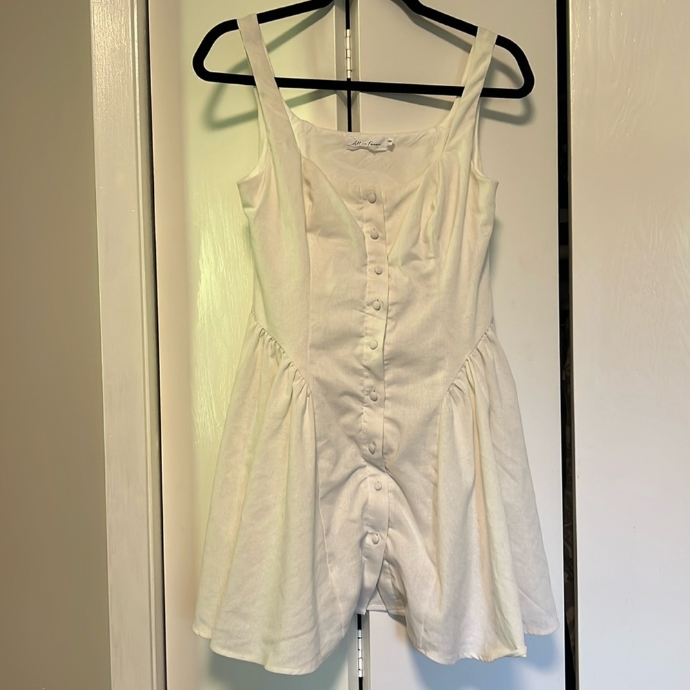 All in Favor Linen Dress